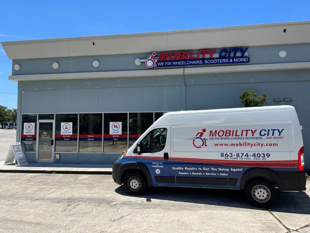 Mobility City of Lakeland Storefront and Van